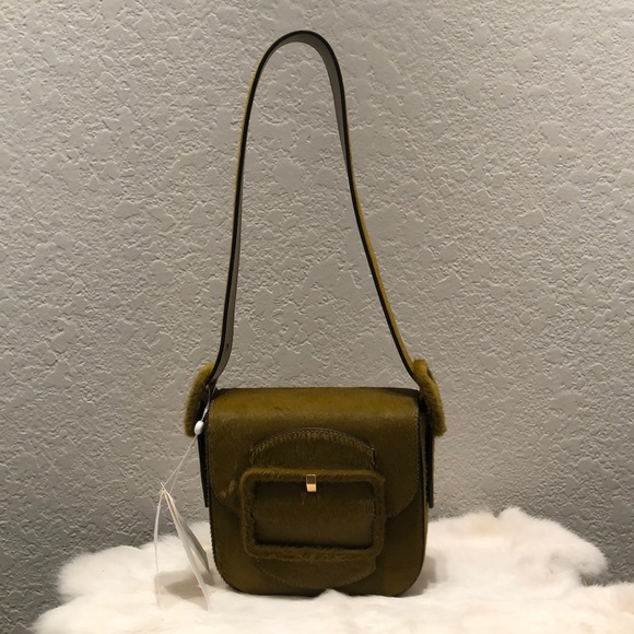 Tory Burch Sawyer Calf Hair Grassland Shoulder Bag - Picture 3 of 7